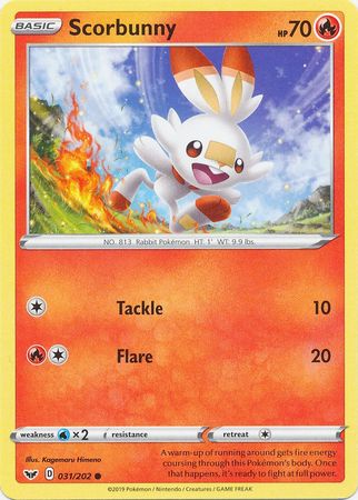 Sword & Shield - 031/202 - Scorbunny