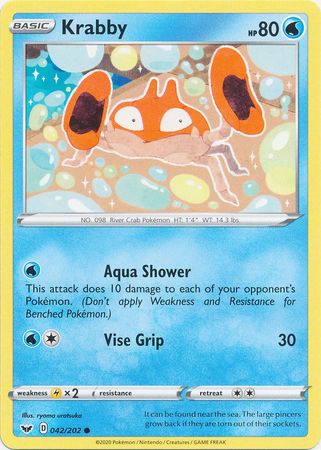 Sword & Shield - 042/202 - Krabby