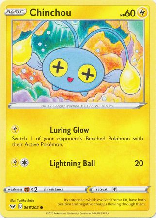 Sword & Shield - 068/202 - Chinchou