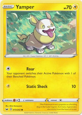 Sword & Shield - 073/202 - Yamper