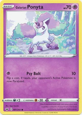 Sword & Shield - 081/202 - Galarian Ponyta