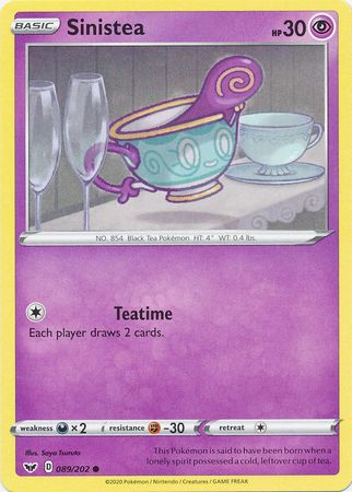Sword & Shield - 089/202 - Sinistea