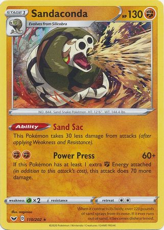 Sword & Shield - 110/202 - Sandaconda - Holo