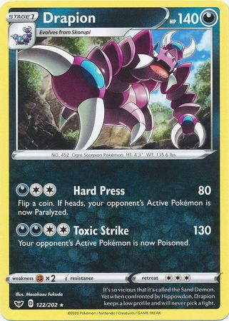 Sword & Shield - 122/202 - Drapion