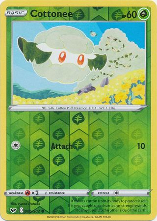 Sword & Shield - 005/202 - Cottonee - Reverse Holo