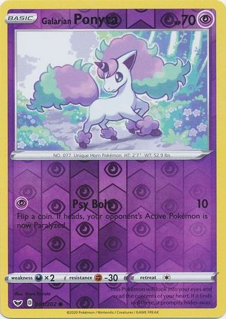 Sword & Shield - 081/202 - Galarian Ponyta - Reverse Holo