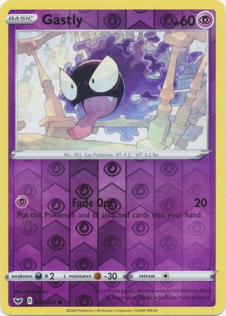 Sword & Shield - 083/202 - Gastly - Reverse Holo