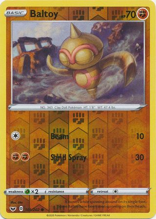 Sword & Shield - 101/202 - Baltoy - Reverse Holo