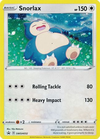 Black Star Promos - SWSH032 - Snorlax - Holo