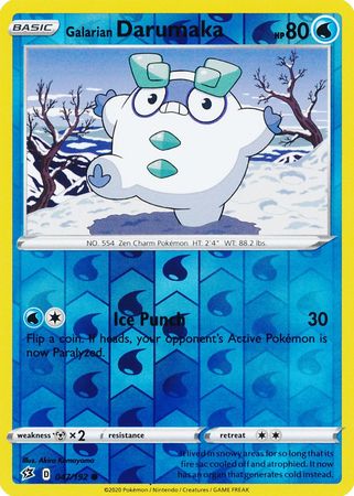 Rebel Clash - 047/192 - Galarian Darumaka - Reverse Holo