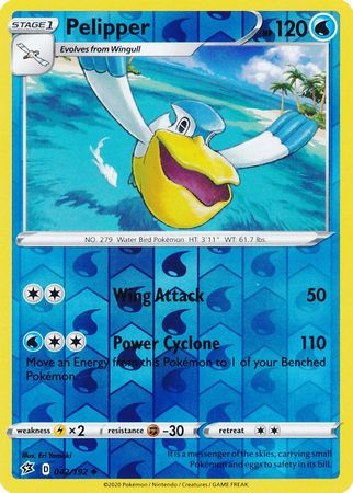 Rebel Clash - 042/192 - Pelipper - Reverse Holo