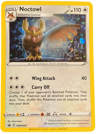 Black Star Promos - SWSH027 - Noctowl - Holo