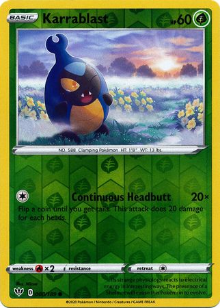 Darkness Ablaze - 008/189 - Karrablast - Reverse Holo