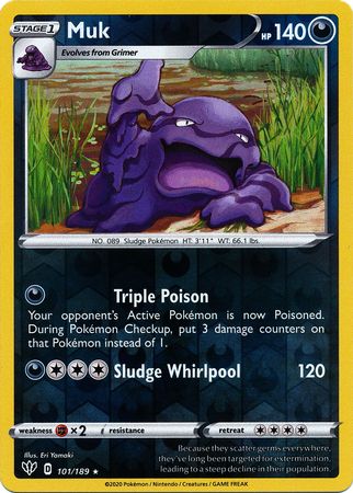 Darkness Ablaze - 101/189 - Muk - Reverse Holo
