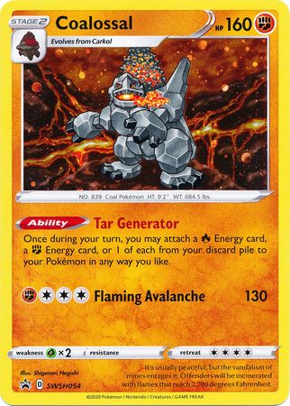 Black Star Promos - SWSH054 - Coalossal - Holo