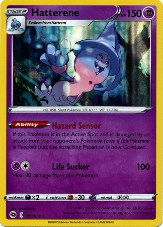 Champion's Path - 020/073 - Hatterene - Holo
