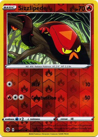 Champion's Path - 009/073 - Sizzlipede - Reverse Holo