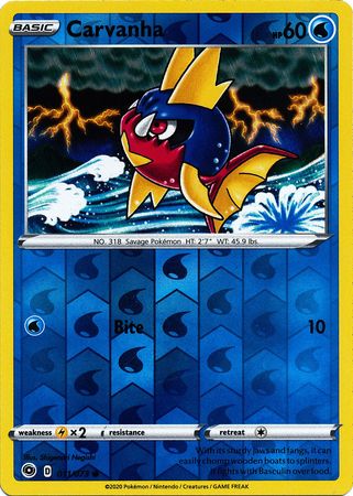 Champion's Path - 011/073 - Carvanha - Reverse Holo