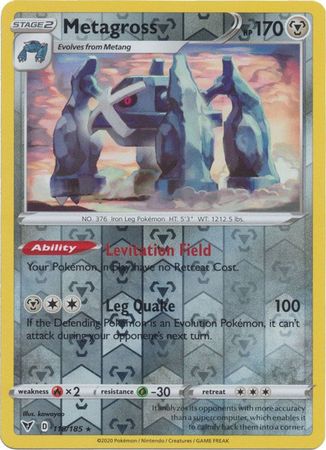 Vivid Voltage - 118/185 - Metagross - Reverse Holo