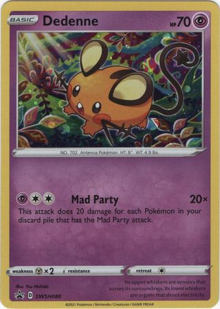 Black Star Promos - SWSH080 - Dedenne - Holo