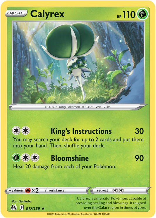 Crown Zenith - 017/159 - Calyrex - Holo