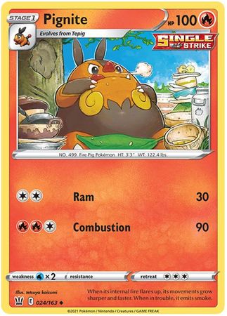 Battle Styles - 024/163 - Pignite