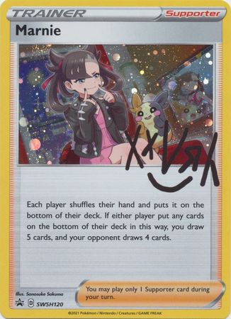 Black Star Promos - SWSH120 - Marnie - Holo