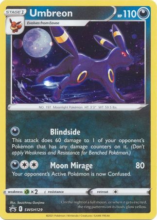 Black Star Promos - SWSH129 - Umbreon - Holo