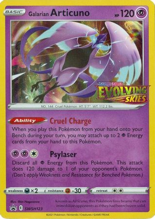 Black Star Promos - SWSH123 - Galarian Articuno - Pre-Release Holo