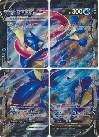 Black Star Promos - SWSH155-SWSH158 - Greninja V-Union Set