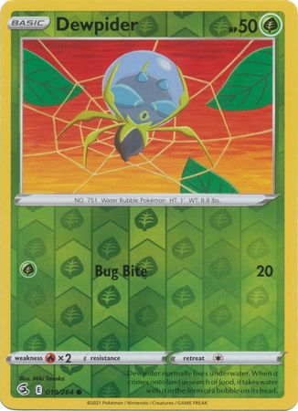 Fusion Strike - 019/264 - Dewpider - Reverse Holo