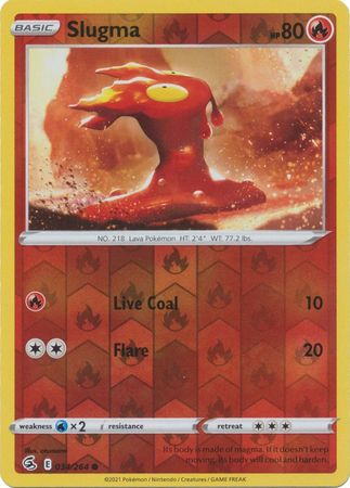 Fusion Strike - 034/264 - Slugma - Reverse Holo