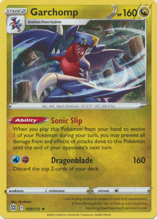 Brilliant Stars - 109/172 - Garchomp - Holo