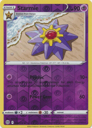 Brilliant Stars - 055/172 - Starmie - Reverse Holo