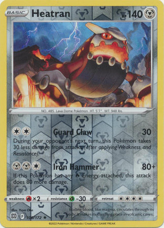 Brilliant Stars - 100/172 - Heatran - Reverse Holo