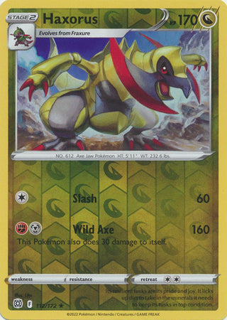 Brilliant Stars - 112/172 - Haxorus - Reverse Holo