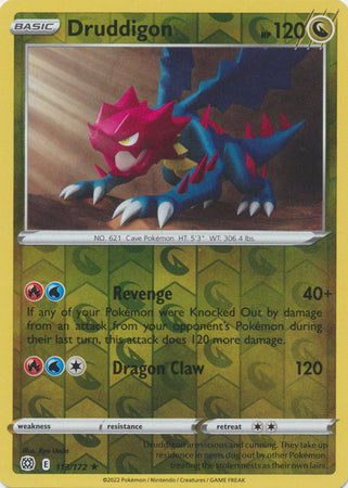 Brilliant Stars - 113/172 - Druddigon - Reverse Holo
