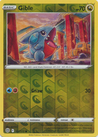 Brilliant Stars - 107/172 - Gible - Reverse Holo