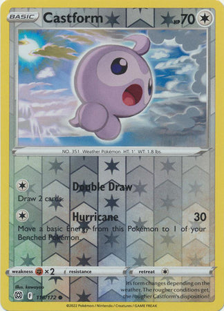 Brilliant Stars - 116/172 - Castform - Reverse Holo