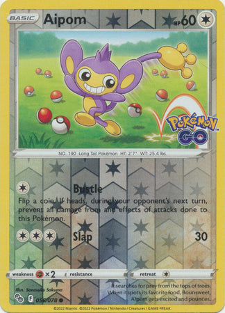 Pokémon GO - 056/078 - Aipom - Reverse Holo