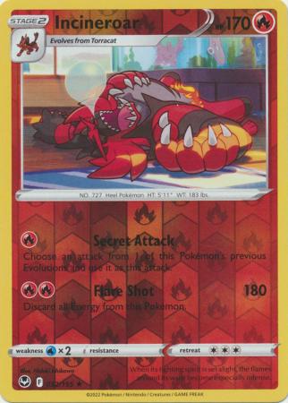 Silver Tempest - 032/195 - Incineroar - Reverse Holo