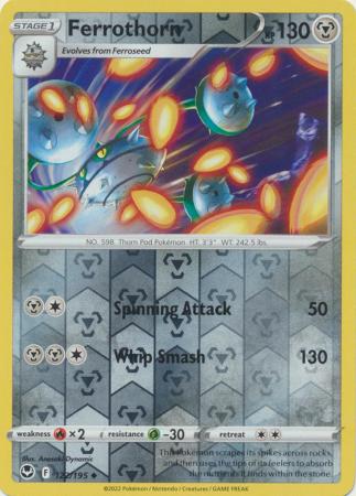 Silver Tempest - 122/195 - Ferrothorn - Reverse Holo