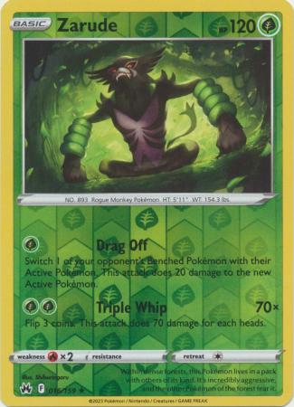 Crown Zenith - 016/159 - Zarude - Reverse Holo