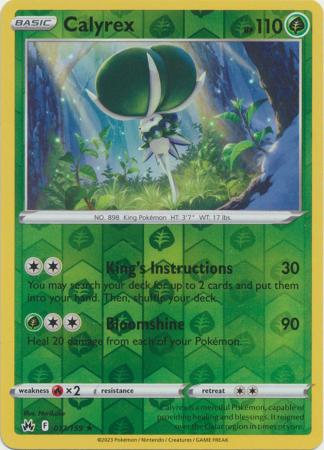 Crown Zenith - 017/159 - Calyrex - Reverse Holo