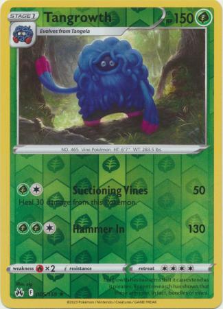 Crown Zenith - 005/159 - Tangrowth - Reverse Holo