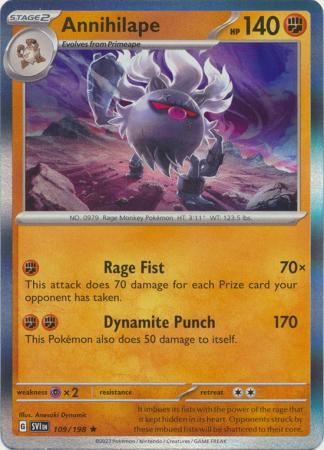 Scarlet & Violet - 109/198 - Annihilape - Holo