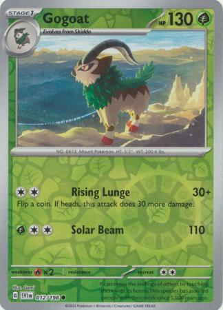 Scarlet & Violet - 012/198 - Gogoat - Reverse Holo