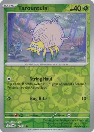 Scarlet & Violet - 016/198 - Tarountula - Reverse Holo