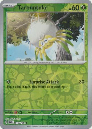 Scarlet & Violet - 018/198 - Tarountula - Reverse Holo