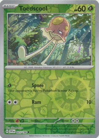 Scarlet & Violet - 025/198 - Toedscool - Reverse Holo